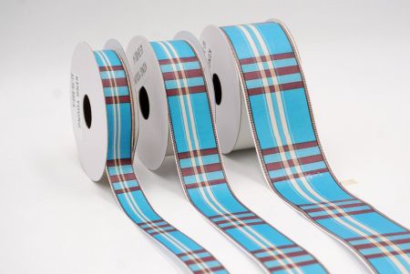 Türkis & Burgunder Karoband_AI